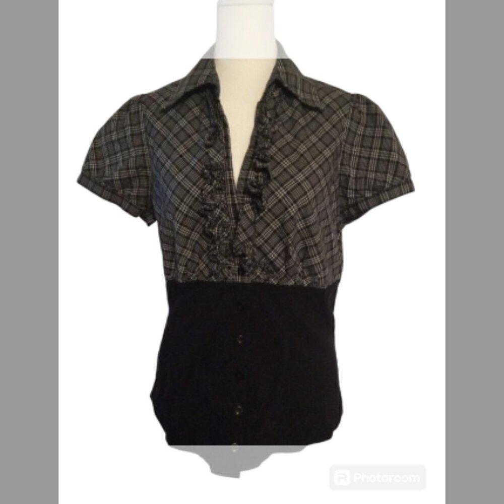 I-N-C International Concepts Checkered Blouse